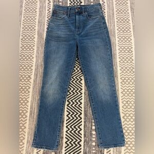 Madewell Perfect Vintage Jean High Rise Straight Leg Size 28